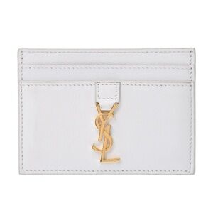 Yves Saint Laurent White Card Holder